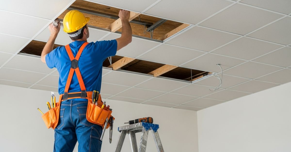 Sanca iluminada com fita de LED